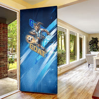 Argentina Football GOAT 10 Pride Door Cover Power of the King - 4 Star Champions Mascot