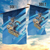 Argentina Football GOAT 10 Pride Garden Flag Power of the King - 4 Star Champions Mascot