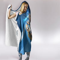 Argentina Football GOAT 10 Pride Hooded Blanket Power of the King - 4 Star Champions Mascot