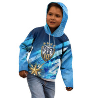 Argentina Football GOAT 10 Pride Kid Hoodie Power of the King - 4 Star Champions Mascot