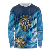 Argentina Football GOAT 10 Pride Long Sleeve Shirt Power of the King - 4 Star Champions Mascot