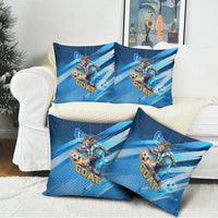 Argentina Football GOAT 10 Pride Pillow Cover Power of the King - 4 Star Champions Mascot