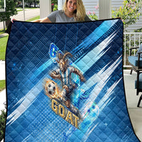 Argentina Football GOAT 10 Pride Quilt Power of the King - 4 Star Champions Mascot