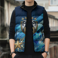 Argentina Football GOAT 10 Pride Sleeveless Puffer Jacket Power of the King - 4 Star Champions Mascot