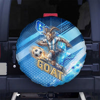 Argentina Football GOAT 10 Pride Spare Tire Cover Power of the King - 4 Star Champions Mascot