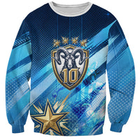 Argentina Football GOAT 10 Pride Sweatshirt Power of the King - 4 Star Champions Mascot