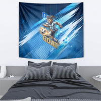 Argentina Football GOAT 10 Pride Tapestry Power of the King - 4 Star Champions Mascot