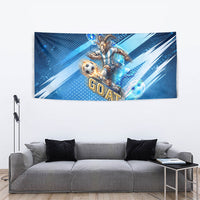 Argentina Football GOAT 10 Pride Tapestry Power of the King - 4 Star Champions Mascot