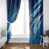 Argentina Football GOAT 10 Pride Window Curtain Power of the King - 4 Star Champions Mascot