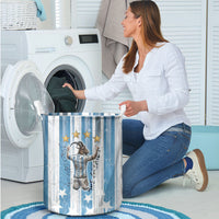 Argentina Football GOAT Laundry Basket Four Times World Champions