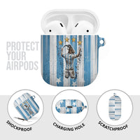 Argentina Football GOAT AirPods Case Four Times World Champions