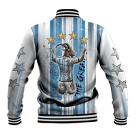 Argentina Football GOAT Baseball Jacket Four Times World Champions