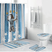 Argentina Football GOAT Bathroom Set Four Times World Champions