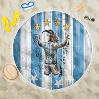 Argentina Football GOAT Beach Blanket Four Times World Champions
