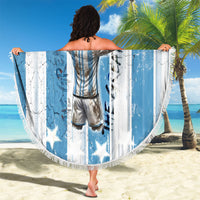 Argentina Football GOAT Beach Blanket Four Times World Champions