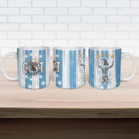 Argentina Football GOAT Ceramic Mug Four Times World Champions
