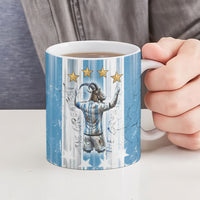 Argentina Football GOAT Ceramic Mug Four Times World Champions