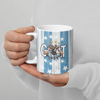 Argentina Football GOAT Ceramic Mug Four Times World Champions