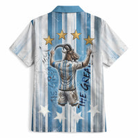 Argentina Football GOAT Hawaiian Shirt Four Times World Champions