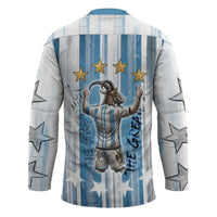 Argentina Football GOAT Hockey Jersey Four Times World Champions