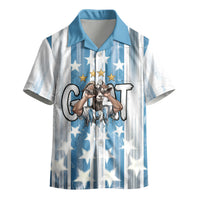 Argentina Football GOAT Kid Hawaiian Shirt Four Times World Champions