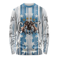 Argentina Football GOAT Long Sleeve Shirt Four Times World Champions