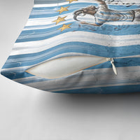 Argentina Football GOAT Pillow Cover Four Times World Champions