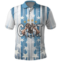 Argentina Football GOAT Polo Shirt Four Times World Champions