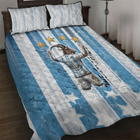 Argentina Football GOAT Quilt Bed Set Four Times World Champions