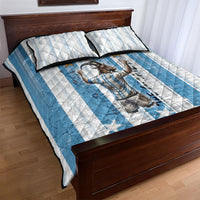 Argentina Football GOAT Quilt Bed Set Four Times World Champions
