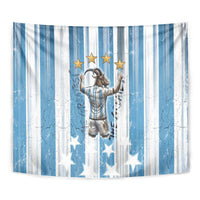 Argentina Football GOAT Tapestry Four Times World Champions