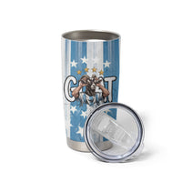 Argentina Football GOAT Tumbler Cup Four Times World Champions