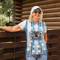 Argentina Football GOAT Women Polo Shirt Four Times World Champions