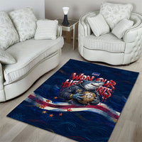 Cape Verde World Football 2026 Area Rug Blue Sharks Won Our Hearts - Oil Paint Style