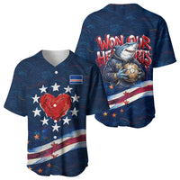 Cape Verde World Football 2026 Baseball Jersey Blue Sharks Won Our Hearts - Oil Paint Style