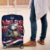 Cape Verde World Football 2026 Luggage Cover Blue Sharks Won Our Hearts - Oil Paint Style