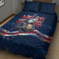 Cape Verde World Football 2026 Quilt Bed Set Blue Sharks Won Our Hearts - Oil Paint Style