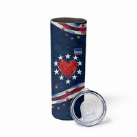 Cape Verde World Football 2026 Skinny Tumbler Blue Sharks Won Our Hearts - Oil Paint Style