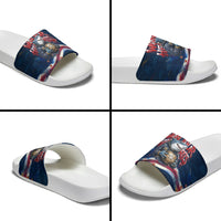 Cape Verde World Football 2026 Slide Sandals Blue Sharks Won Our Hearts - Oil Paint Style