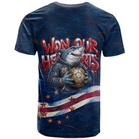 Cape Verde World Football 2026 T shirt Blue Sharks Won Our Hearts - Oil Paint Style
