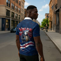 Cape Verde World Football 2026 Zipper Polo Shirt Blue Sharks Won Our Hearts - Oil Paint Style