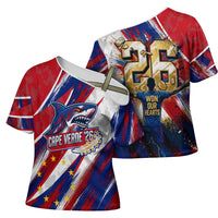 Cape Verde Football 2026 Cross Shoulder Shirt Won Our Hearts Blue Sharks Soccer Player