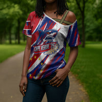 Cape Verde Football 2026 Cross Shoulder Shirt Won Our Hearts Blue Sharks Soccer Player