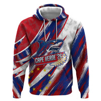 Cape Verde Football 2026 Hoodie Won Our Hearts Blue Sharks Soccer Player