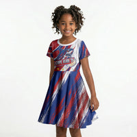 Cape Verde Football 2026 Kid Short Sleeve Dress Won Our Hearts Blue Sharks Soccer Player