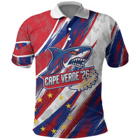 Cape Verde Football 2026 Polo Shirt Won Our Hearts Blue Sharks Soccer Player