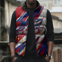 Cape Verde Football 2026 Sleeveless Puffer Jacket Won Our Hearts Blue Sharks Soccer Player