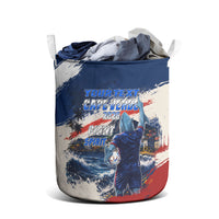 Personalized Cape Verde Blue Sharks Laundry Basket Giant Spirit African Football 2026 Mascot