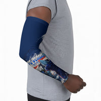 Personalized Cape Verde Blue Sharks Arm Sleeves Giant Spirit African Football 2026 Mascot