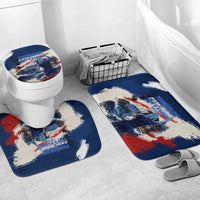 Personalized Cape Verde Blue Sharks Bathroom Set Giant Spirit African Football 2026 Mascot